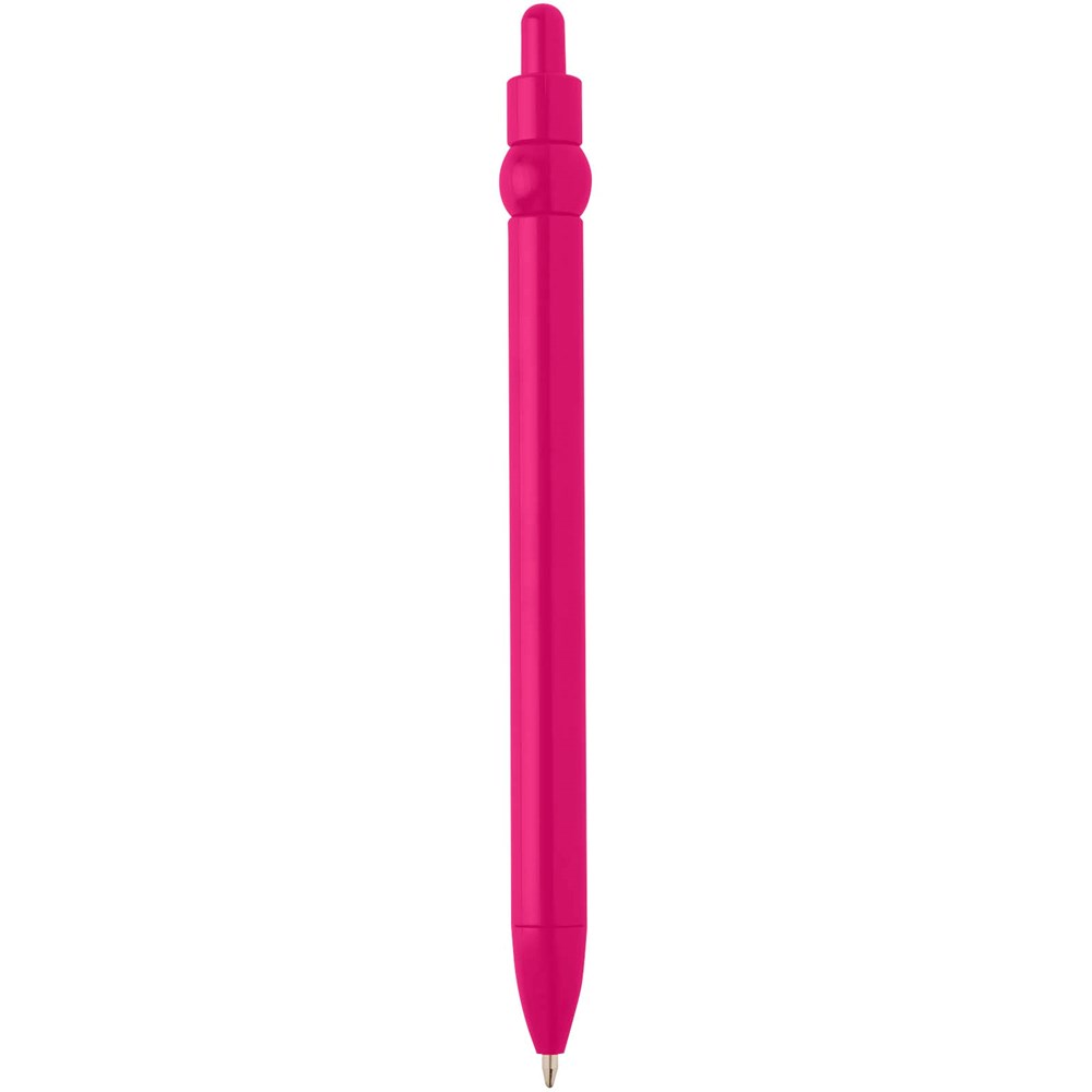 Fidget Kugelschreiber aus recyceltem Kunststoff (schwarze Mine) magenta