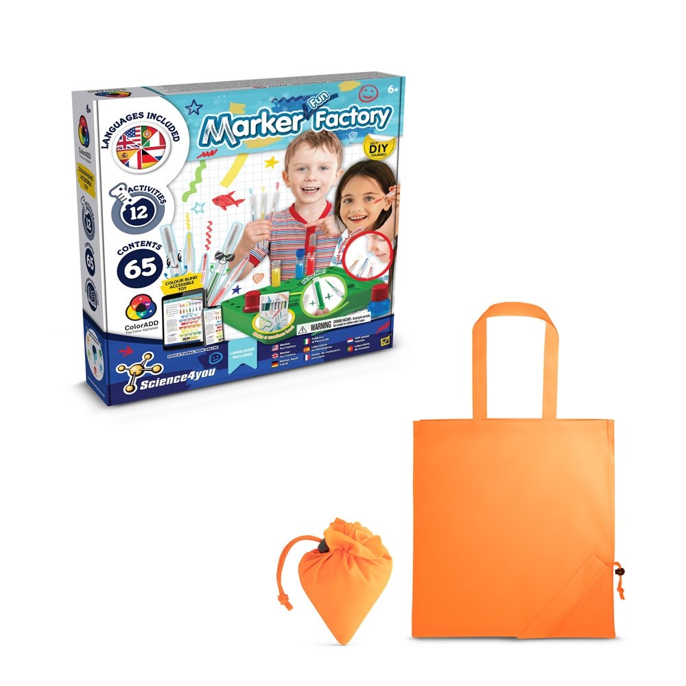 DIY Pen Factory Kit II Lernspiel lieferung inklusive einer faltbaren geschenktasche aus 190T orange