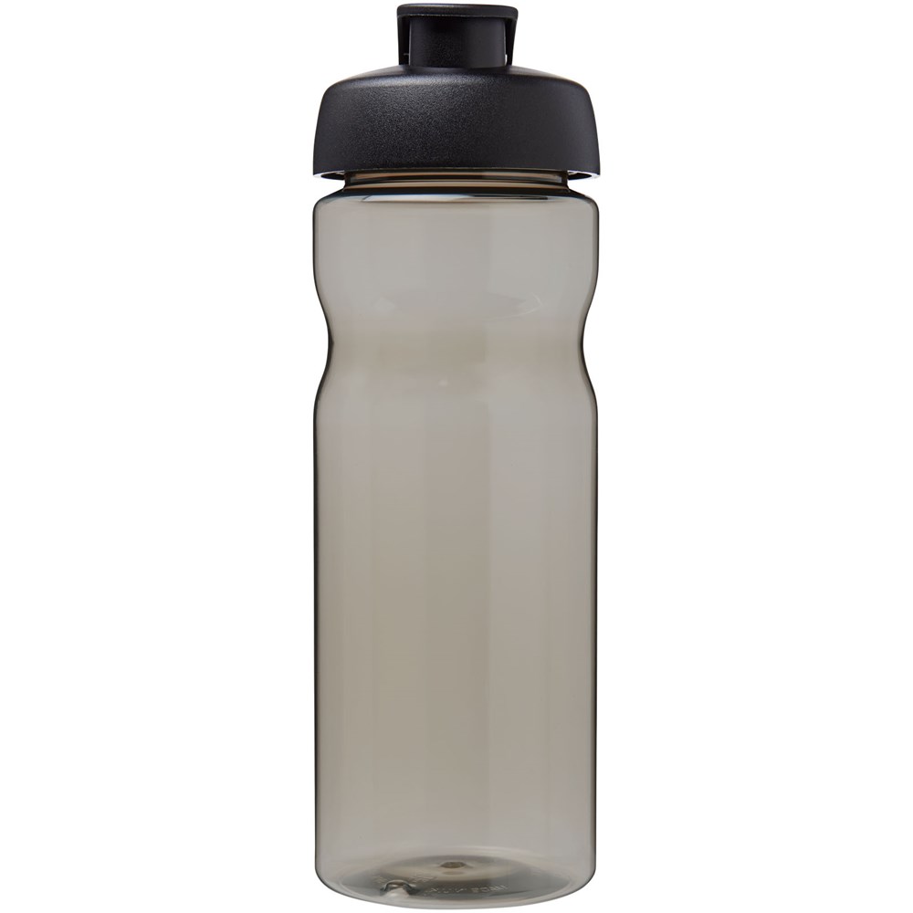 Bouteille de sport H2O Active® Eco Base de 650 ml avec couvercle à bec verseur Noir, Charbon