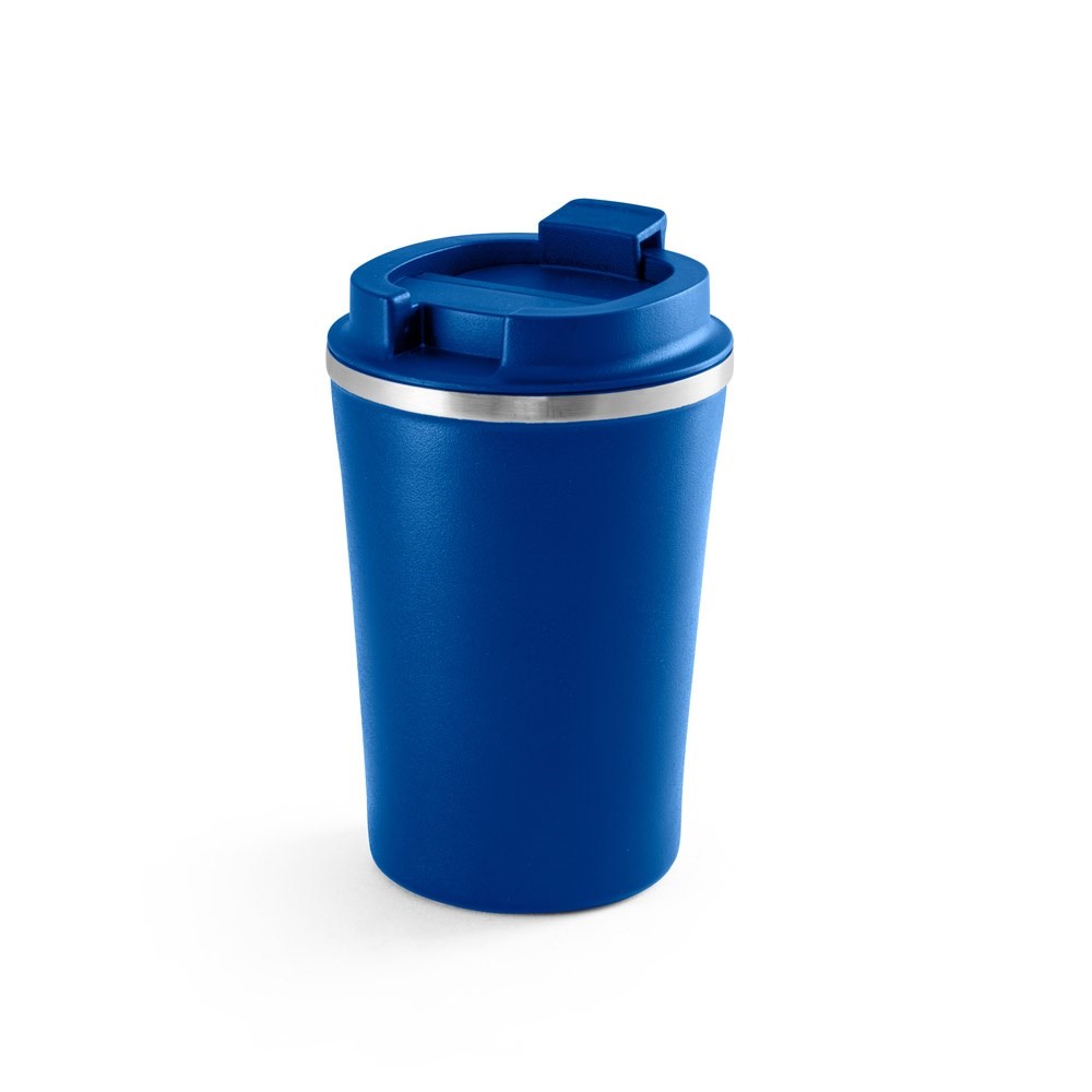 PHELPS Reisebecher aus Edelstahl und PP 470 ml blau