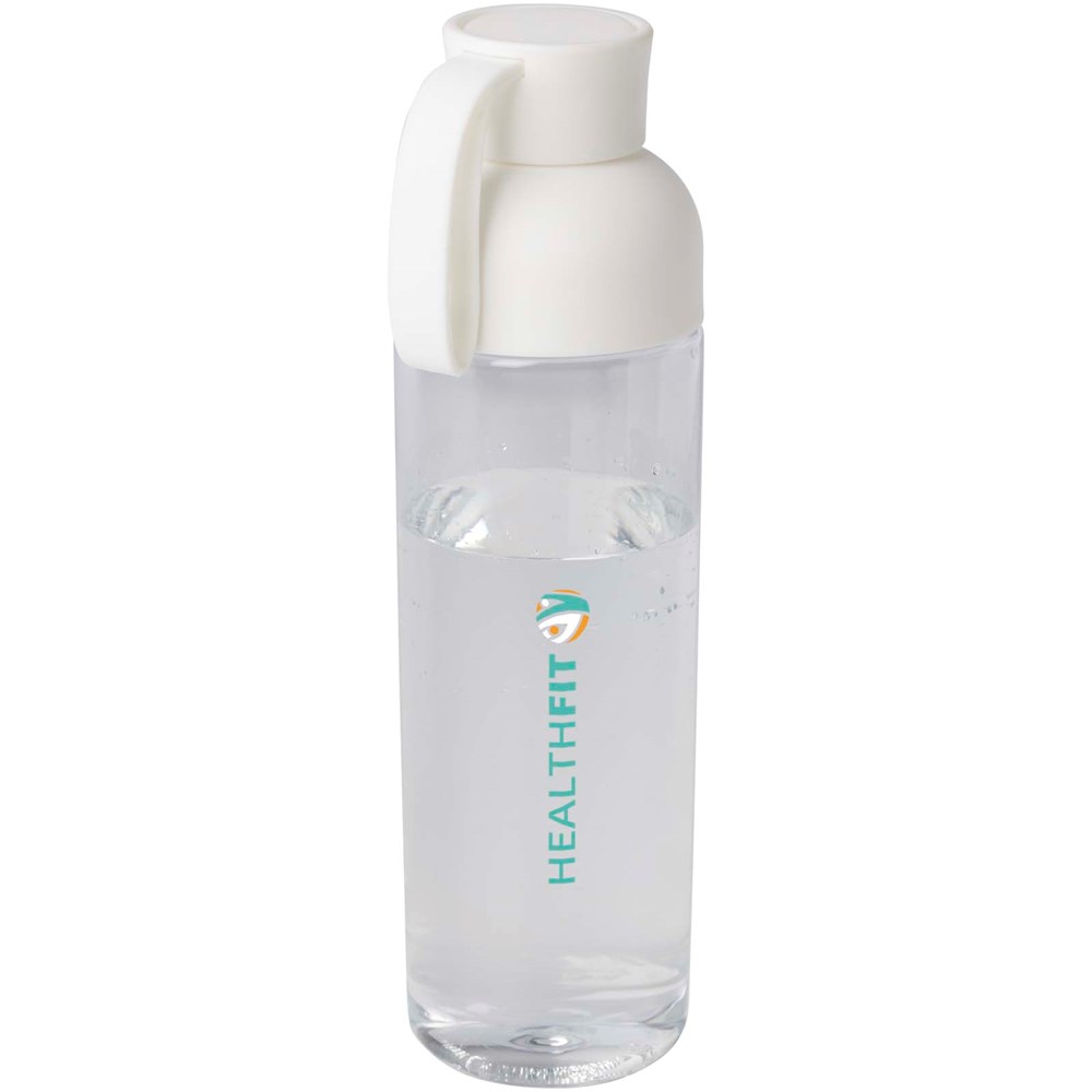 Bouteille d’eau Illuminate de 600 ml en rPET blanc