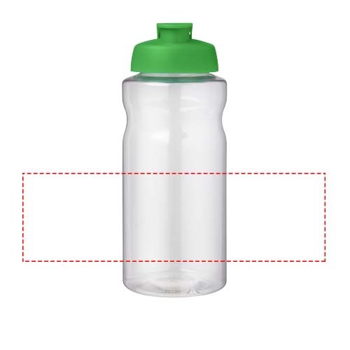 Bouteille de sport H2O Active® Base Pure de 1 L à couvercle rabattable Vert