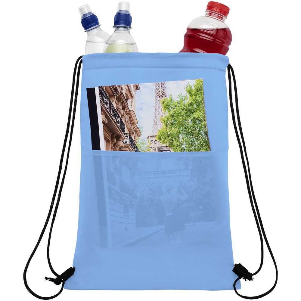 Sac isotherme Oriole avec cordon et capacité de 12 canettes 5L bleu clair