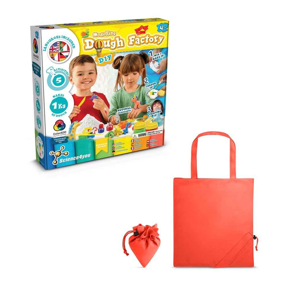 Modeling Dough Factory Kit II Lernspiel lieferung inklusive einer faltbaren geschenktasche aus 190T rot