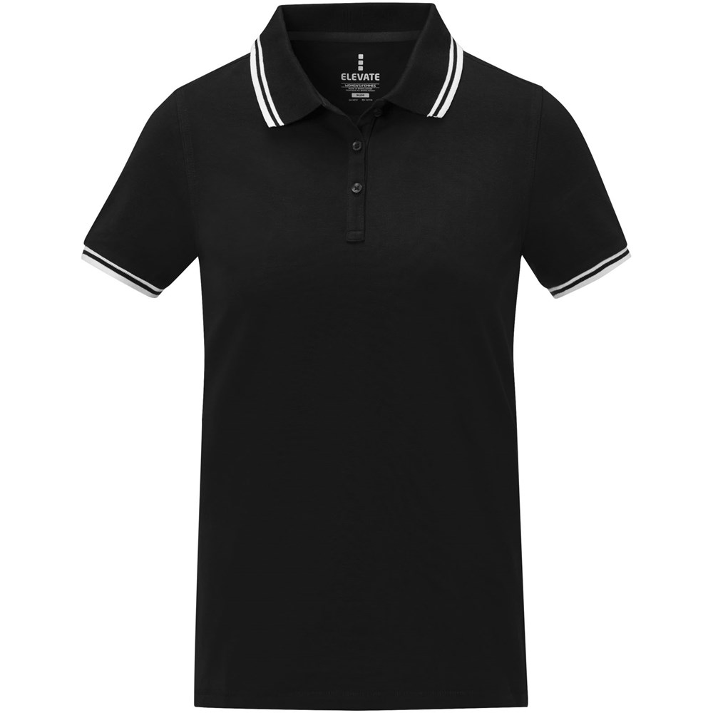 Polo Amarago tipping manches courtes femme Noir