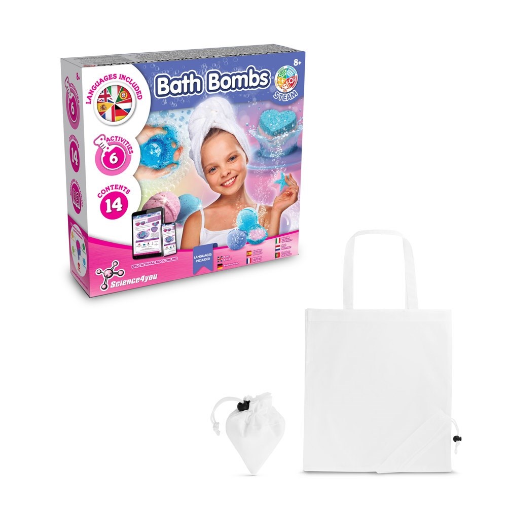 Bath Bombs Kit V Lernspiel lieferung inklusive einer faltbaren geschenktasche aus 190T weiss