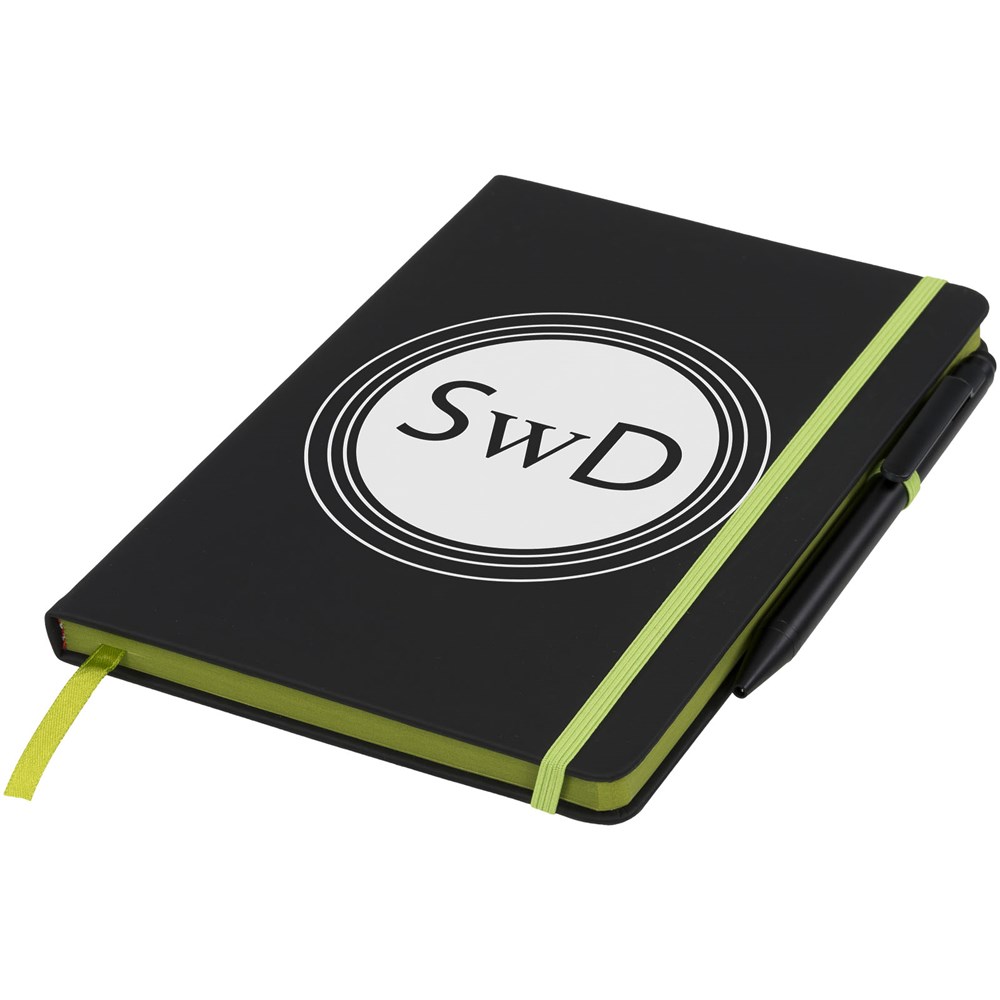 Carnet de notes M Noir Edge Noir, Citron vert