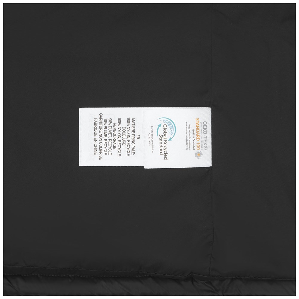 Bodywarmer duvet isotherme Epidote recyclé certifié GRS pour femme Noir