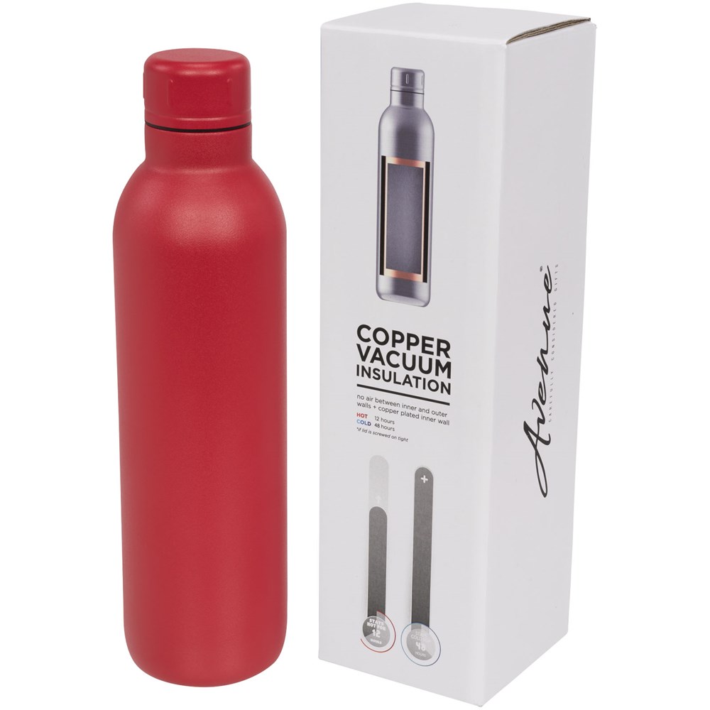 Thor 510 ml Kupfer-Vakuum Isolierflasche rot