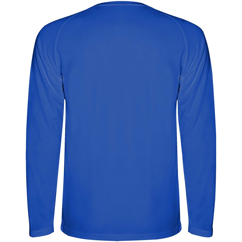 Montecarlo Langarm-Sport-Shirt für Kinder blau