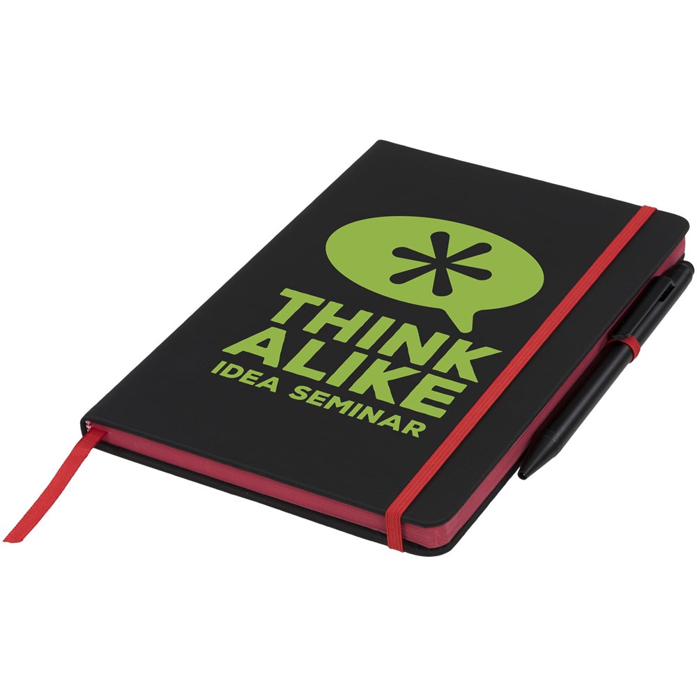 Carnet de notes M Noir Edge Noir, Rouge