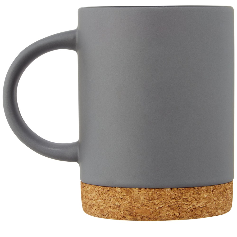 Tasse Neiva de 425 ml en céramique avec base en liège gris