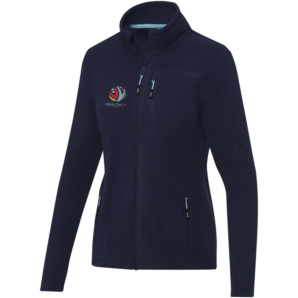 Veste Amber pour femme en polaire entièrement zippée recyclée GRS Marine