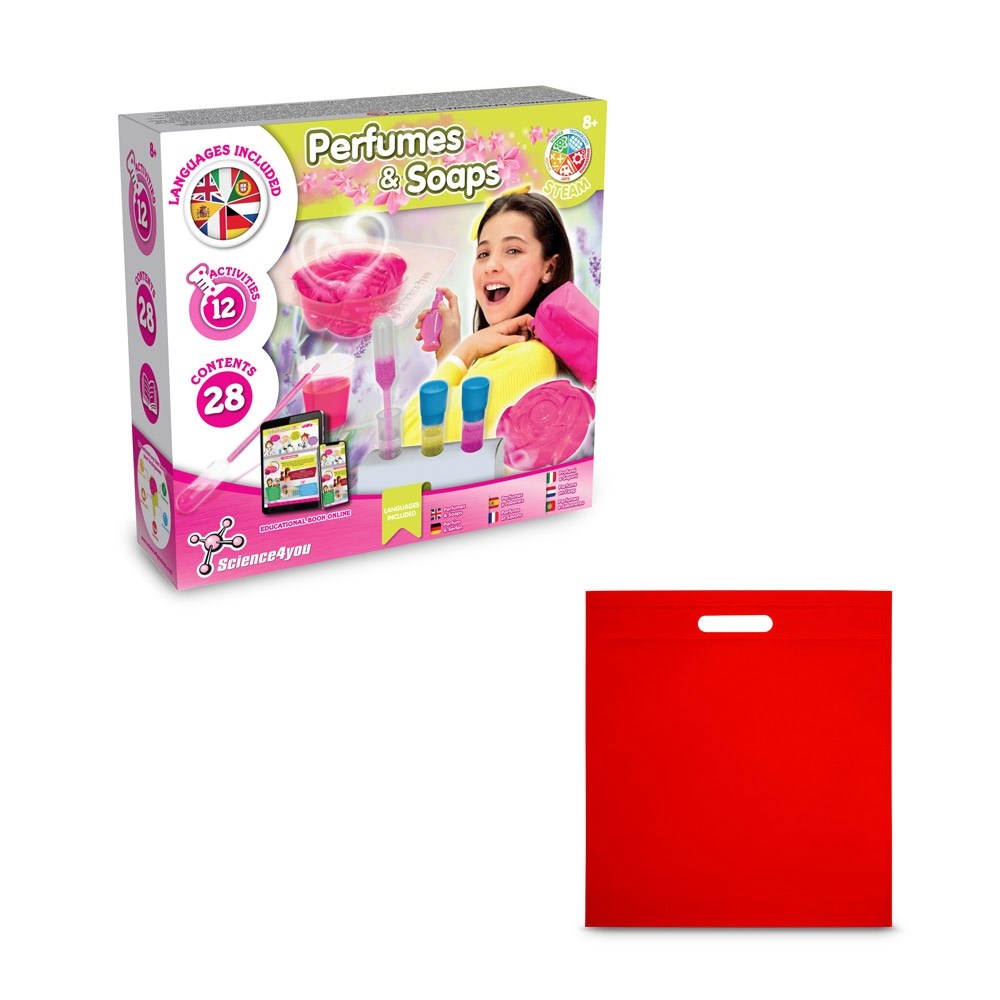 Perfume & Soap Factory Kit IV Jeu éducatif livré avec un sac cadeau en non-tissé (80 g/m²) rouge