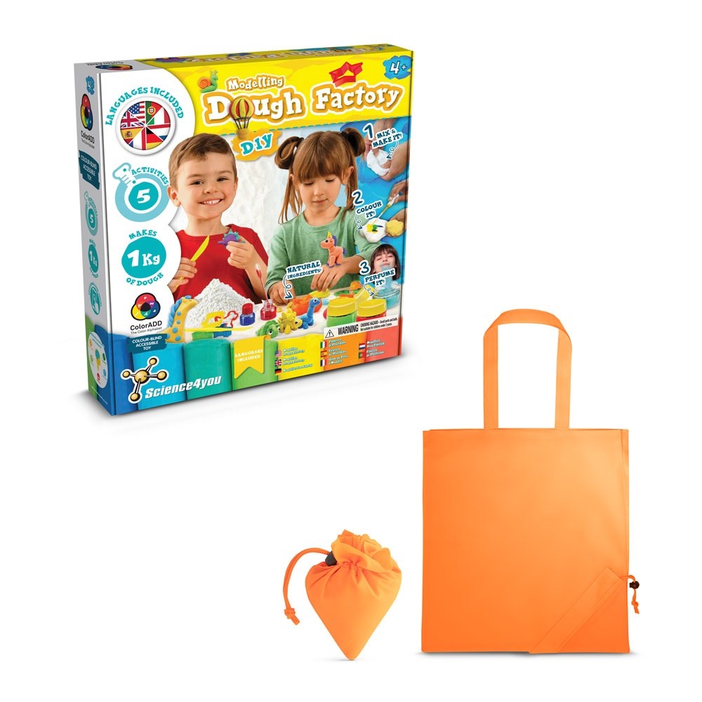 Modeling Dough Factory Kit II Lernspiel lieferung inklusive einer faltbaren geschenktasche aus 190T orange