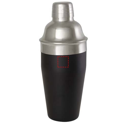 Gaudie Cocktailshaker aus recyceltem Edelstahl schwarz