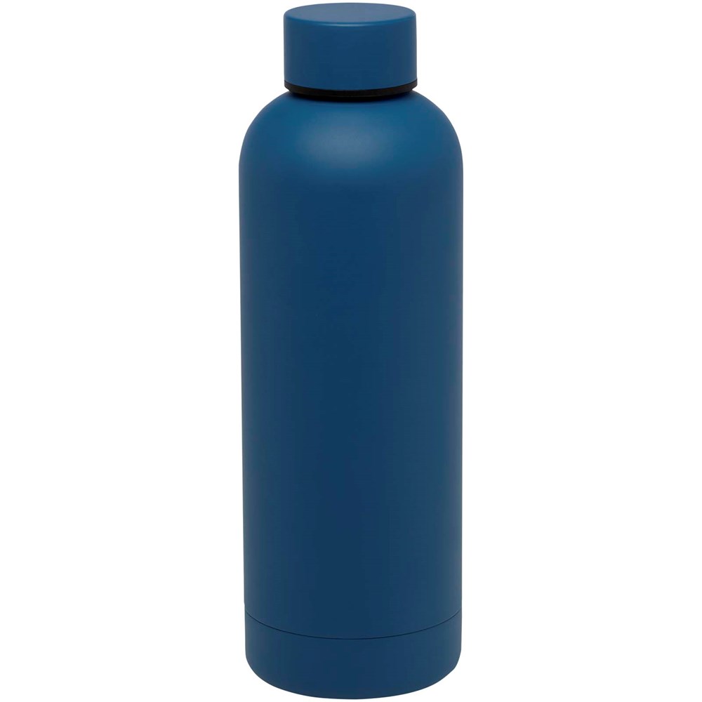 Bouteille isotherme avec isolation par le vide Spring 500 ml en cuivre inoxydable recyclé certifié RCS Bleu océan