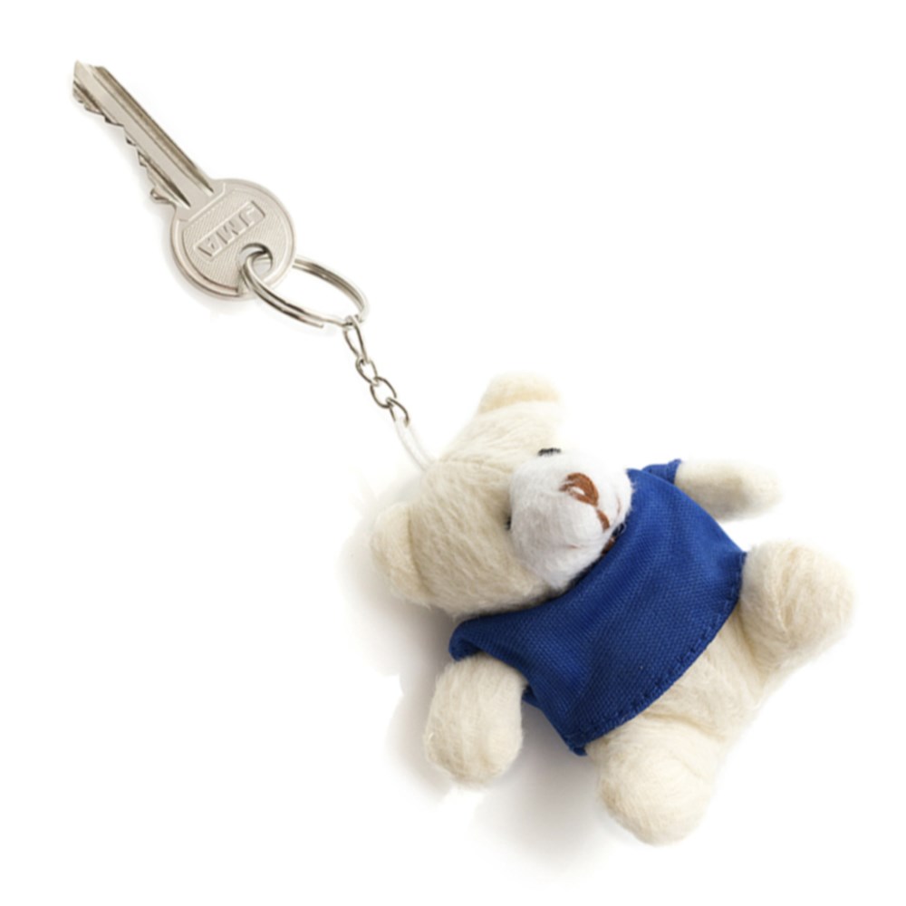 Schlüsselanhänger Teddybär blau