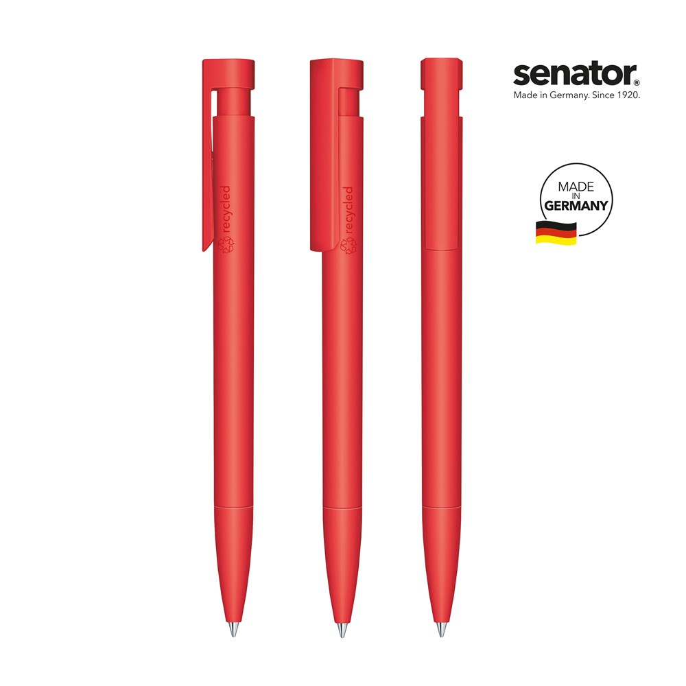 senator® Liberty Matt Recyceld  Druckkugelschreiber rot 186