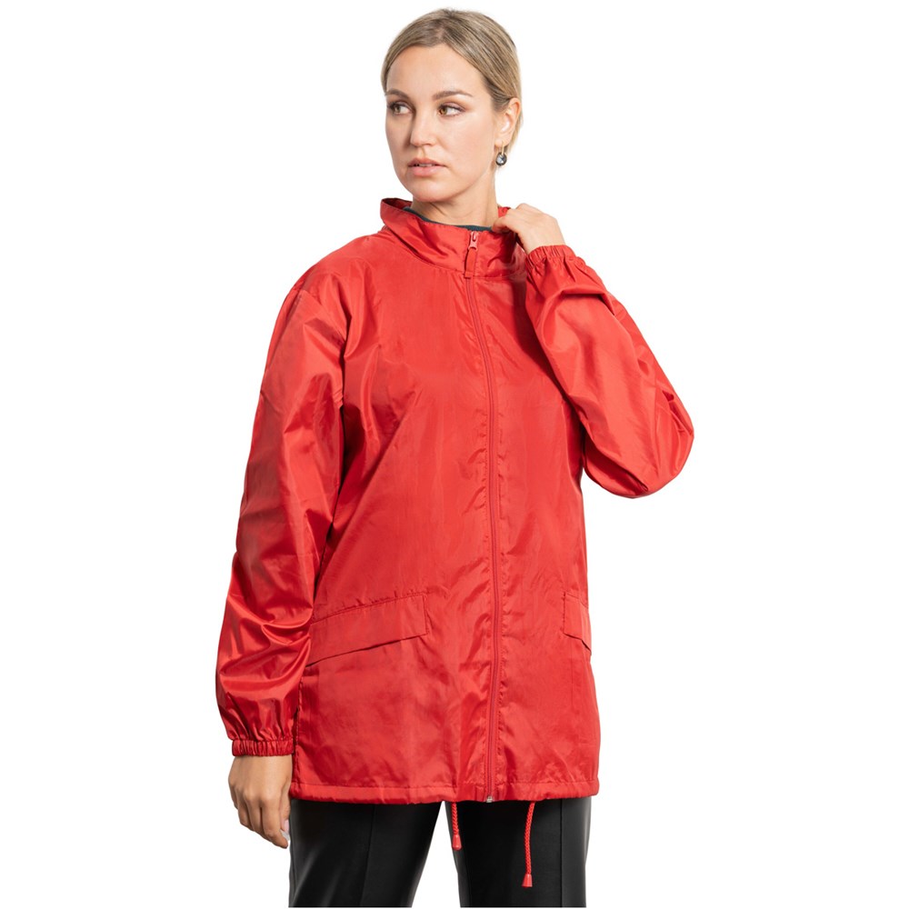 Veste de pluie légère Unisexe Roly Rain rouge