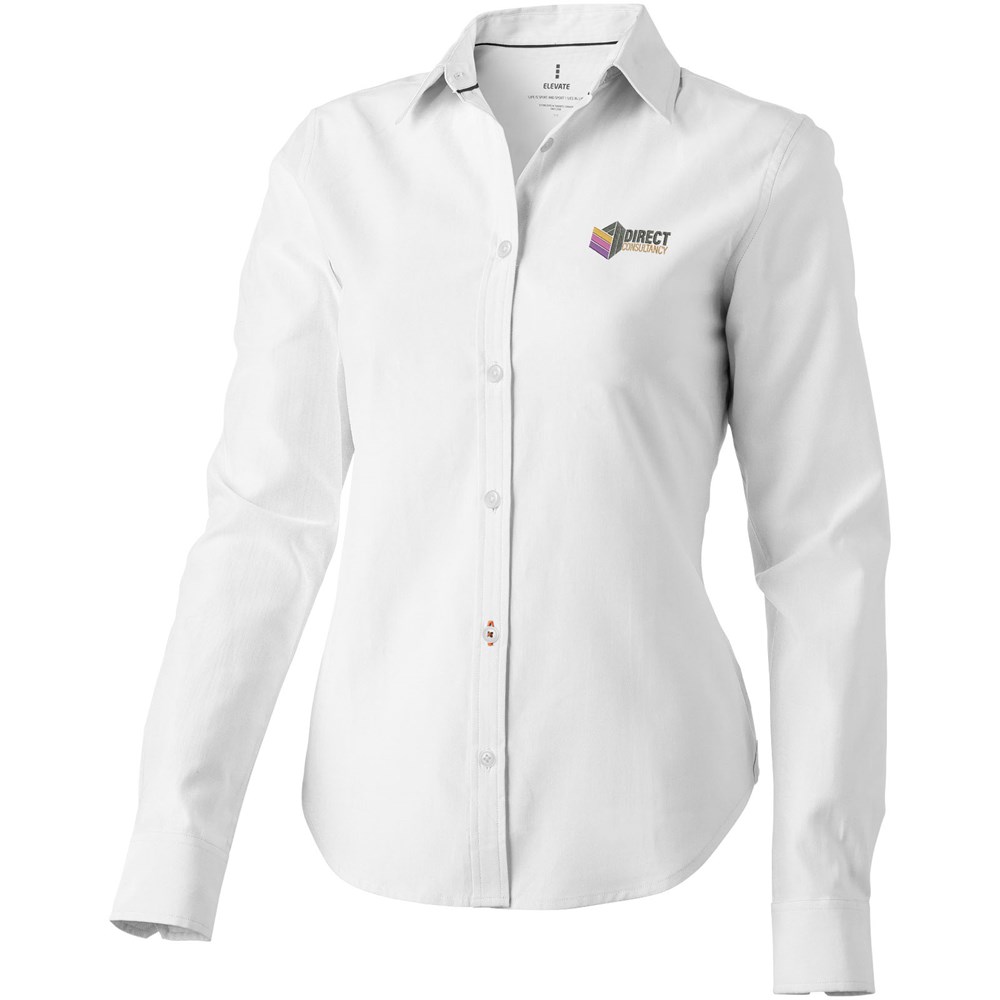 Chemise oxford manches longues femme Vaillant Blanc