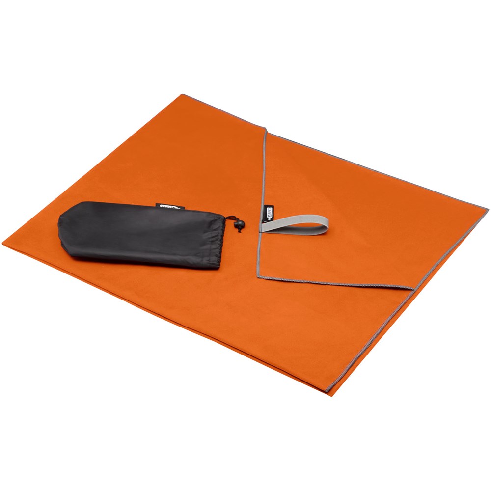 Serviette Pieter certifiée GRS ultra-légère et à séchage rapide 100 x 180 cm Orange