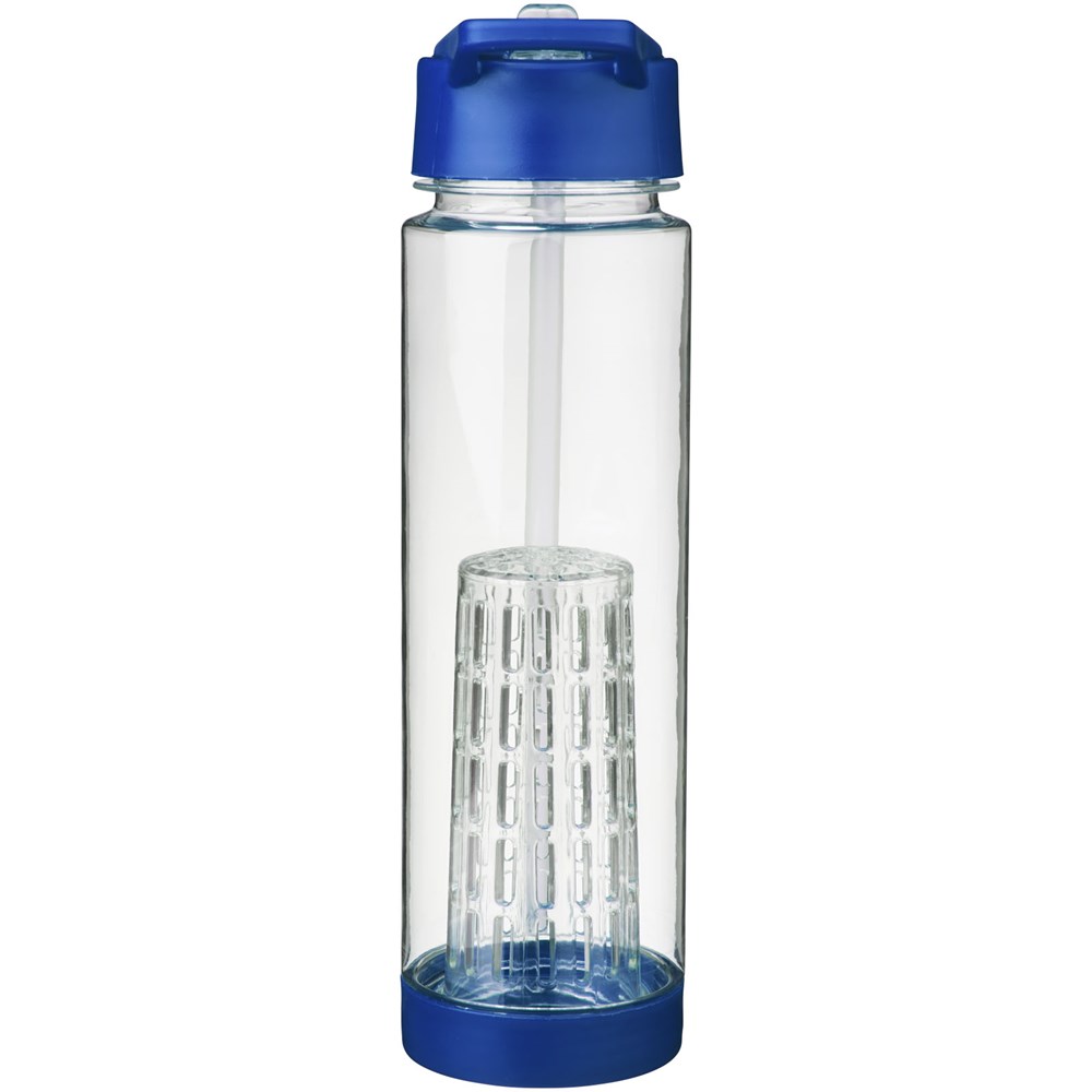 Tutti frutti 740 ml Tritan™ Sportflasche mit Infuser transparent, blau