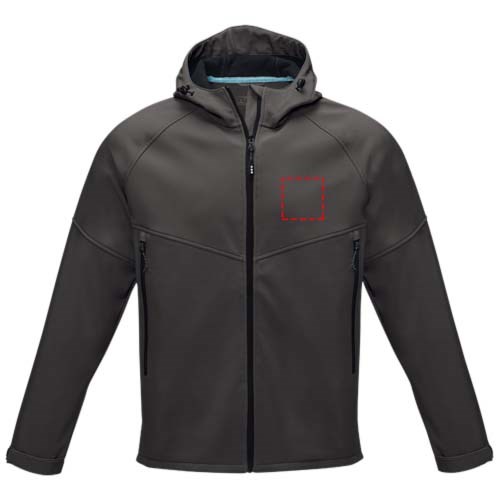 Veste softshell recyclée homme Coltan Gris storm