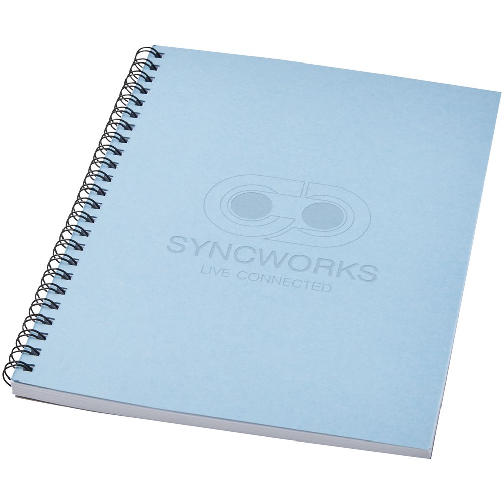 Carnet de notes spirales Desk-Mate® A5 coloré bleu clair