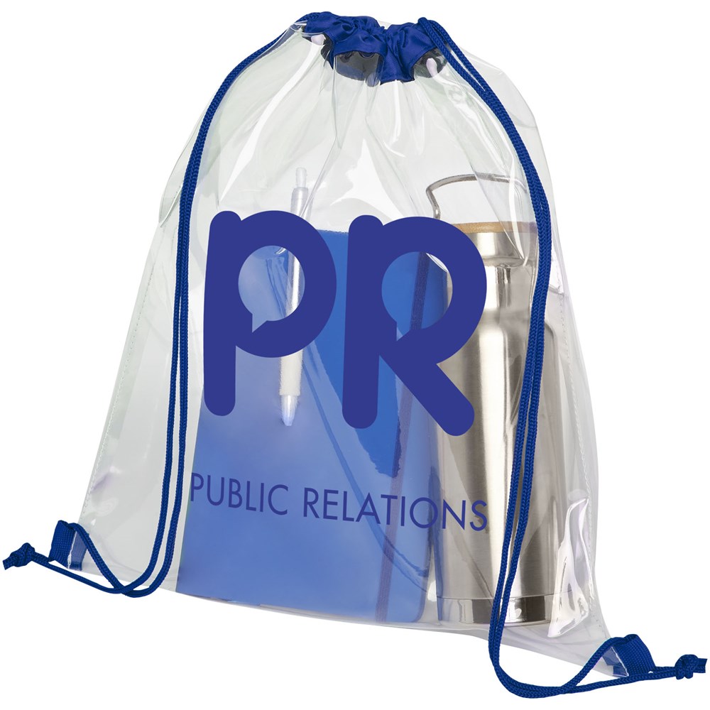 Lancaster Premium Turnbeutel 5L royalblau, transparent klar