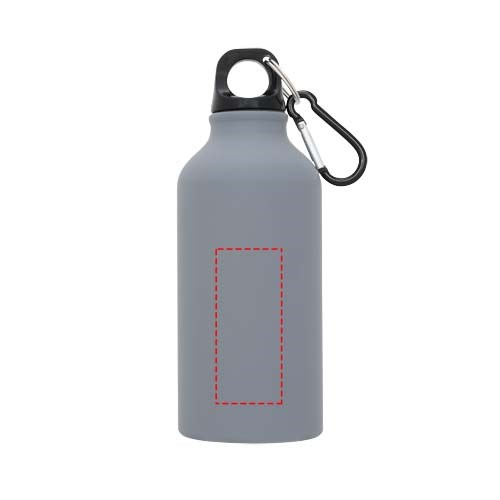 Oregon matte 400 ml Trinkflasche mit Karabiner grau