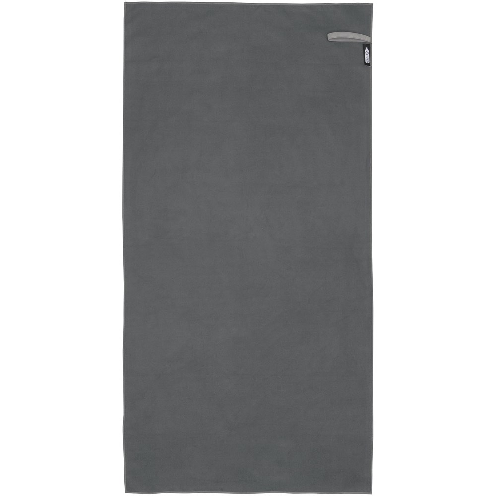 Serviette Pieter certifiée GRS ultra-légère et à séchage rapide 50 x 100 cm gris