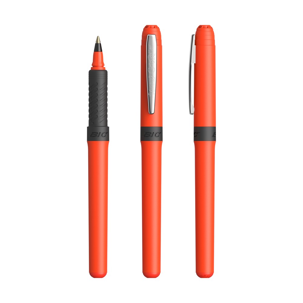 BIC® Grip Roller Orange - Chrome - encre noire