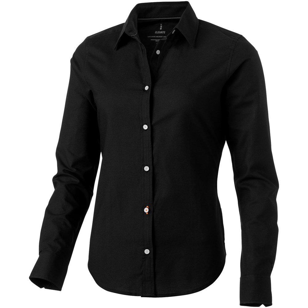 Chemise oxford manches longues femme Vaillant Noir