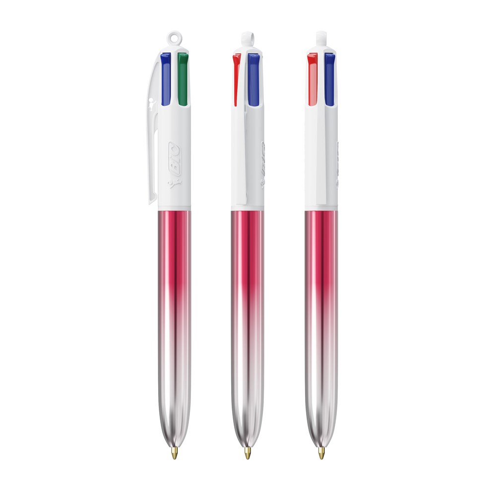 BIC® 4 Colours® Bicolor Rosa/Silber