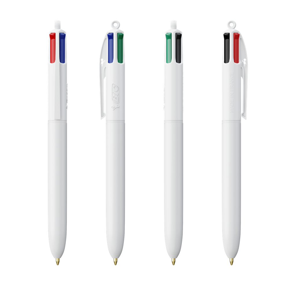 BIC® 4 Colours® Kugelschreiber weiss