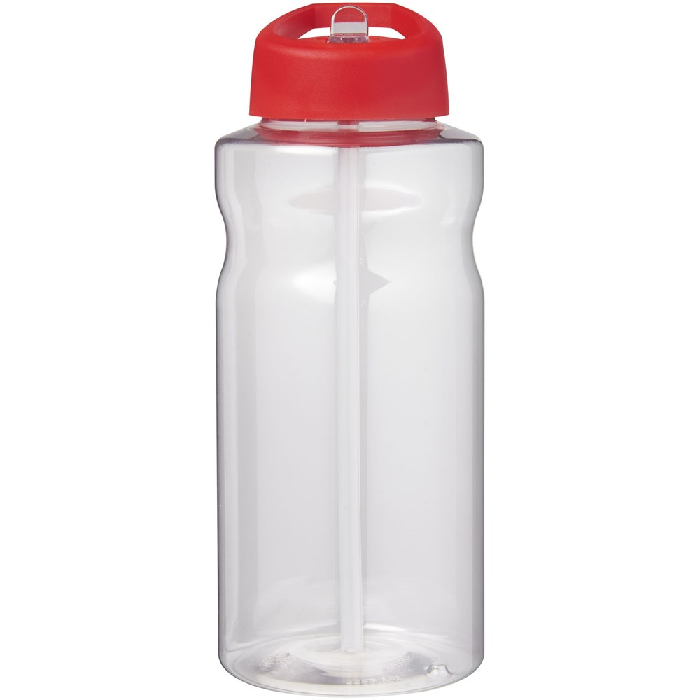 Bouteille de sport H2O Active® Big Base de 1 litre avec couvercle à bec verseur rouge