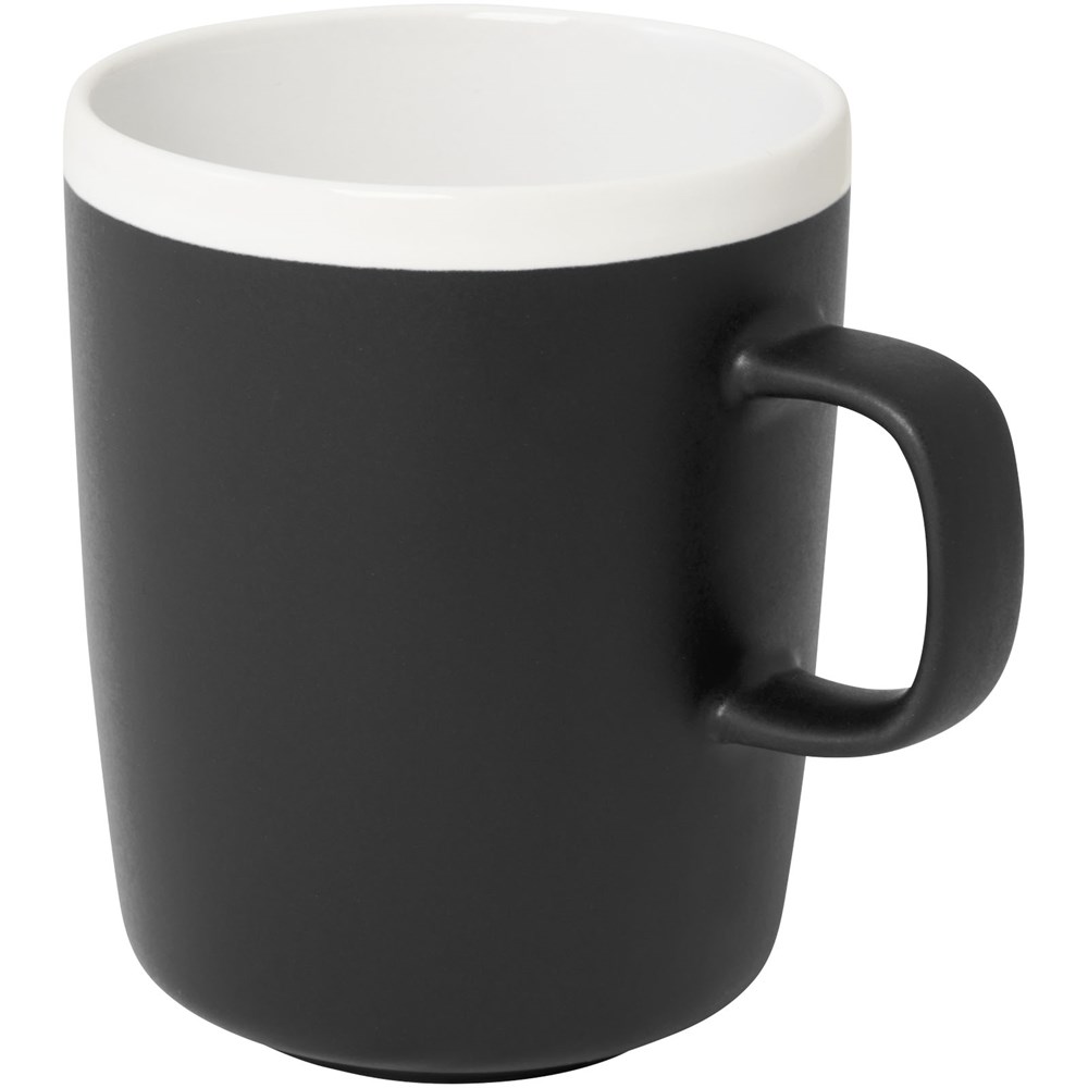 Tasse en céramique Lilio de 310 ml noir