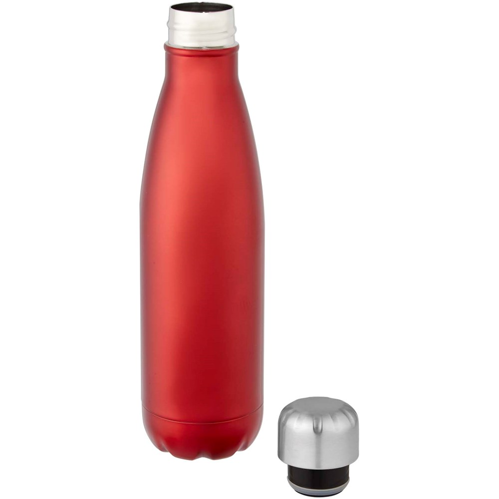 Bouteille Cove de 500 ml en acier inoxydable à isolation sous vide rouge