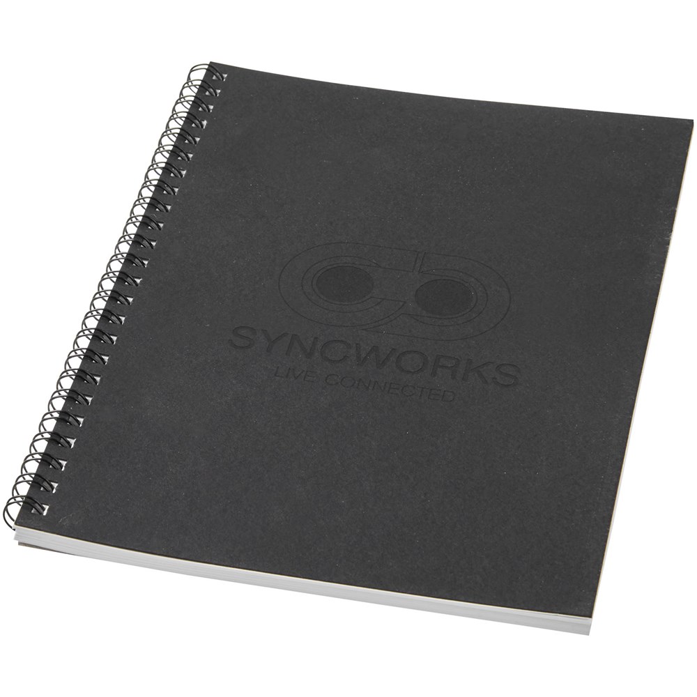 Carnet de notes spirales Desk-Mate® A5 coloré noir