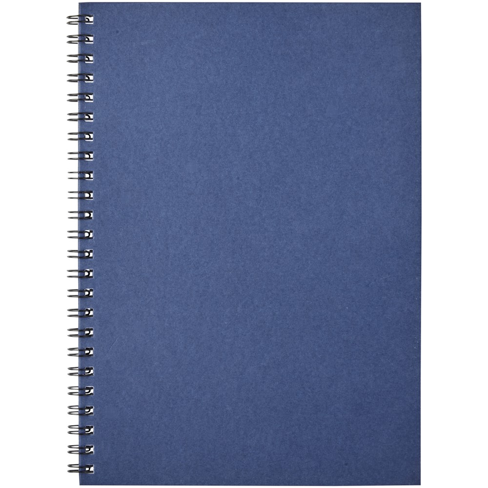 Carnet de notes spirales Desk-Mate® A5 coloré bleu foncé