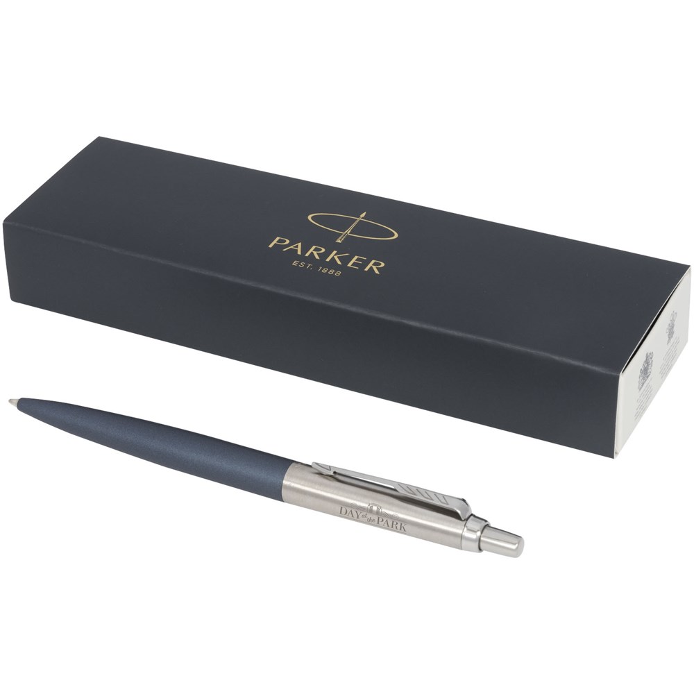 Stylo bille mat Jotter XL Parker avec finitions chrome (encre bleue) bleu