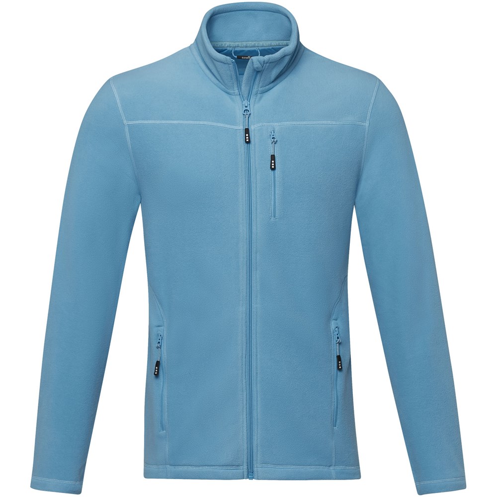 Veste Amber pour homme en polaire recyclée GRS entièrement zippée Bleu NXT