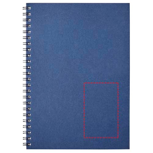 Carnet de notes spirales Desk-Mate® A5 coloré bleu foncé