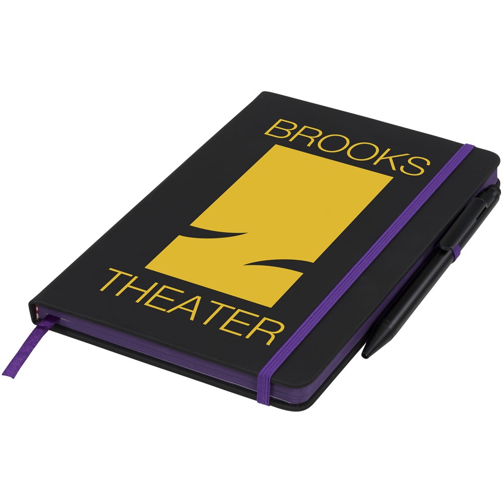 Carnet de notes M Noir Edge Noir, Violet