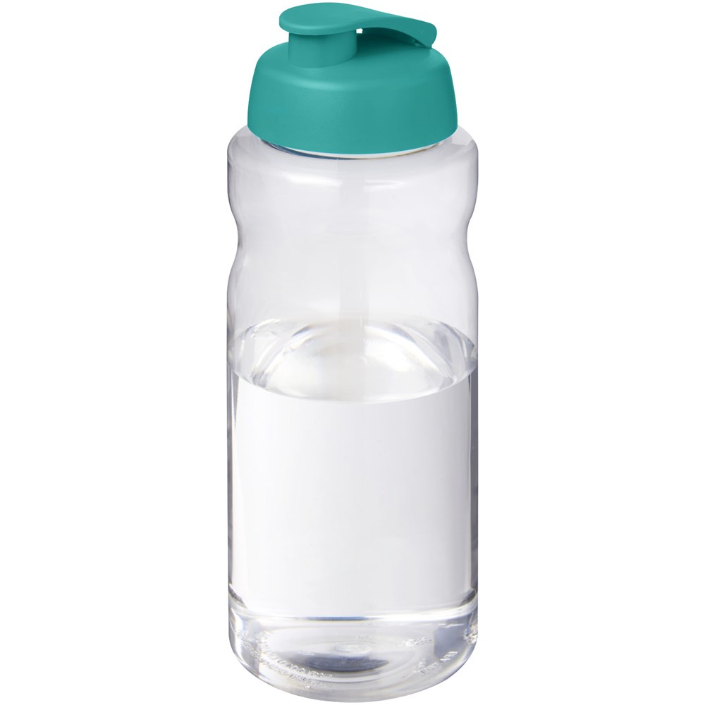 Bouteille de sport H2O Active® Base Pure de 1 L à couvercle rabattable Vert eau