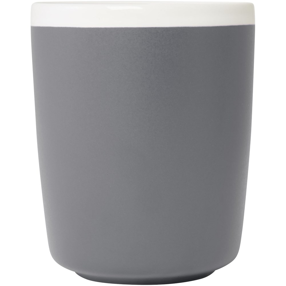 Tasse en céramique Lilio de 310 ml gris