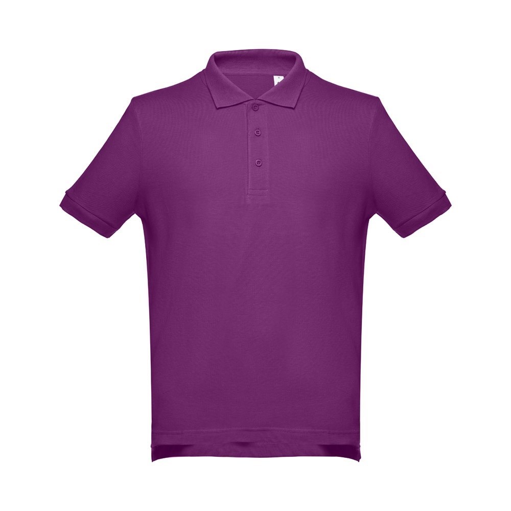 THC ADAM Kurzarm-Poloshirt aus Baumwolle für Herren violett