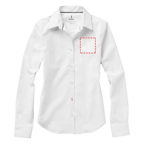 Chemise oxford manches longues femme Vaillant Blanc