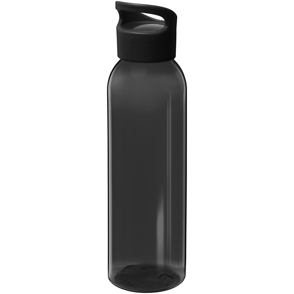 Bouteille d'eau Sky de 650 ml en plastique recyclé noir